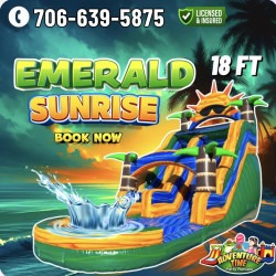 18ft Emerald Sunrise  Wet/Dry Slide